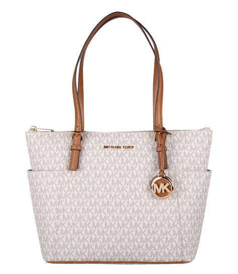 michael kors jet set item ns tote monogram vanilla|michael michael kors jet set logo tote vanilla .